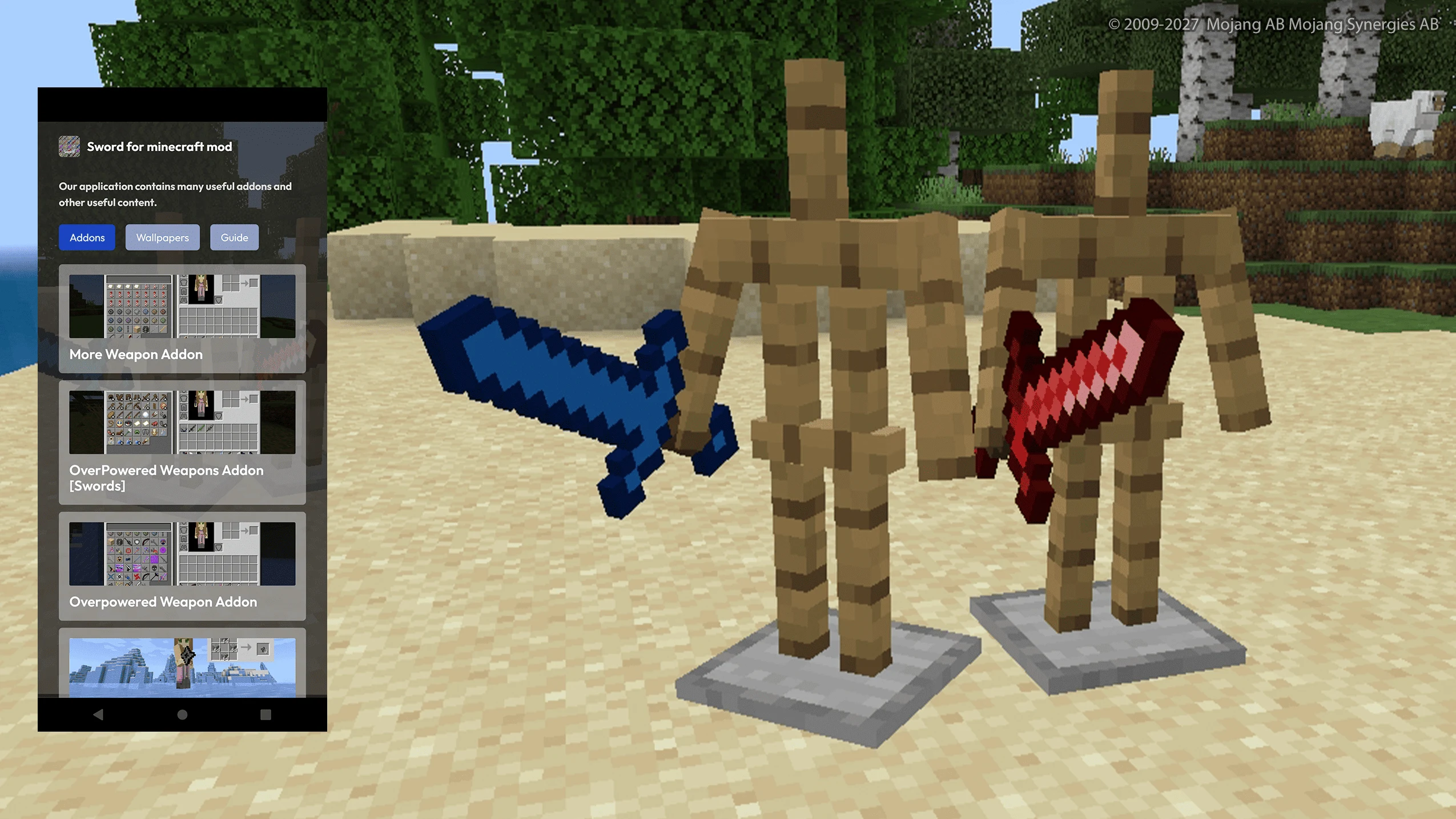 Sword for Minecraft Mod screenshot