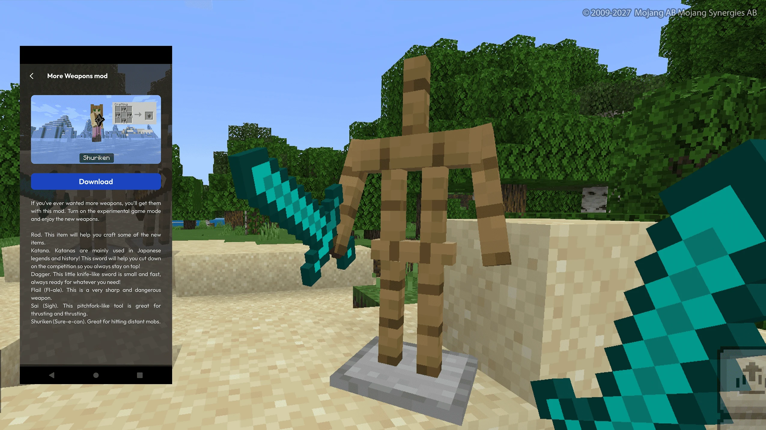 Sword for Minecraft Mod screenshot
